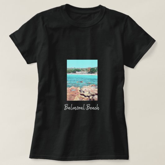 T-shirt Sydney Balmoral Beach rétro Bathons Pavillon (Design devant)