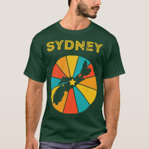 T-shirt Sydney Nouvelle-Écosse Canada Souve Vintage en dét