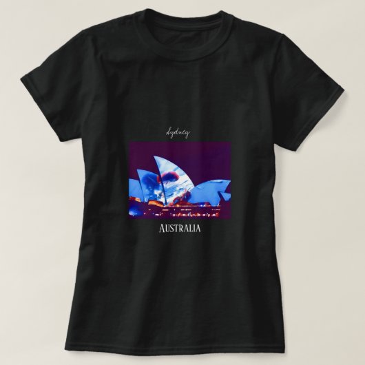 T-shirt Sydney Opera House coloré Australie (Design devant)