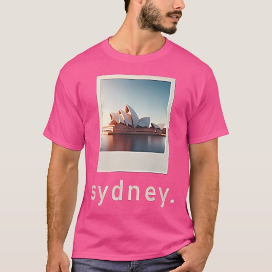 T-shirt Sydney Opera House Retro Photo (Devant)