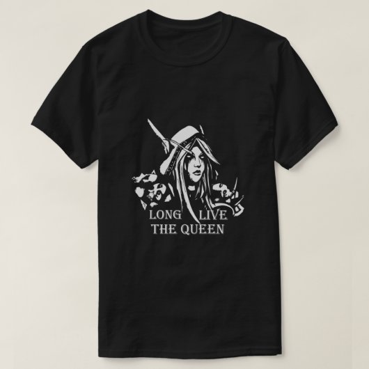 T-shirt Sylvanas Windrunner Game Fan art classique (Design devant)
