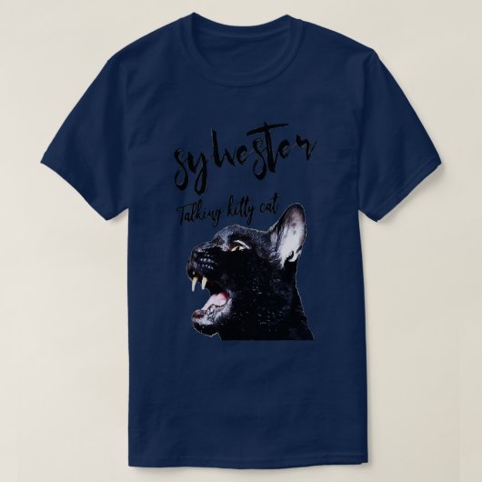 T-shirt sylvester talking kitty cat  (Design devant)
