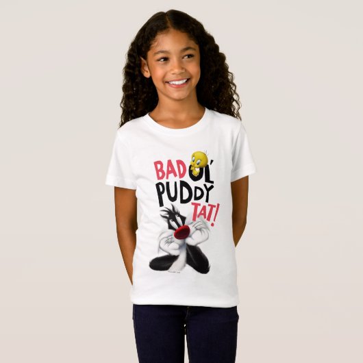 T-Shirt SYLVESTER™ & TWEETY™- Moyenne Ol' Puddy Tat (Devant entier)