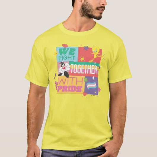 T-shirt SYLVESTER™ & TWEETY™| Nous combattons Avec Fierté (Devant)