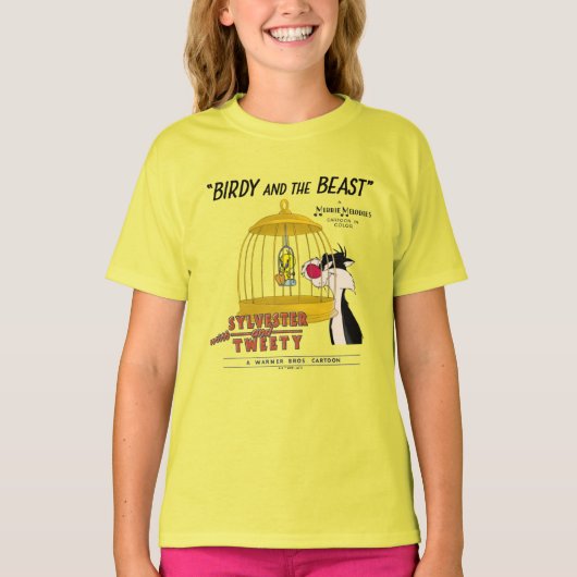 T-shirt SYLVESTER™ & TWEEY™ | Birdy et la bête (Devant)