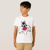 T-shirt SYLVESTER™ visage nez rouge (Devant entier)