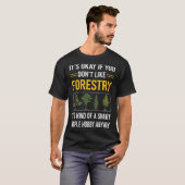 T-shirt Sylviculture des gens intelligents (Devant entier)