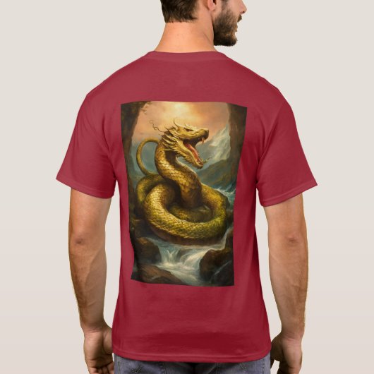 T-shirt : "Symbiose serpent : Tatouage serpent complexe" (Dos)