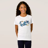 T-Shirt Symbol Infinity of Blue Morpho Butterflies (Devant entier)