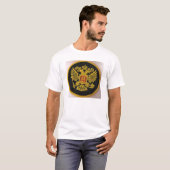 T-shirt symbol.two russe a dirigé l'aigle (Devant entier)