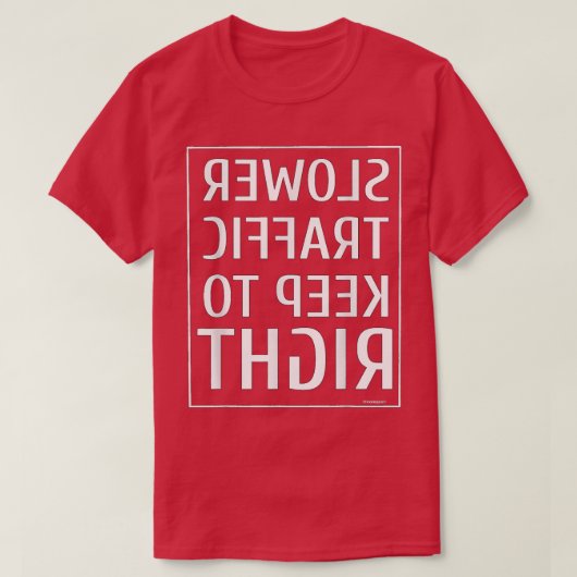T-shirt Symbole5467 De La Circulation Plus Lente Continuez (Design devant)