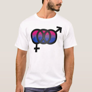 T-shirt symbole 3D bisexuel