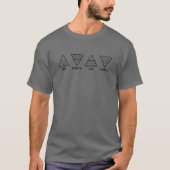T-shirt Symbole alchimique de quatre éléments - Conception (Devant)