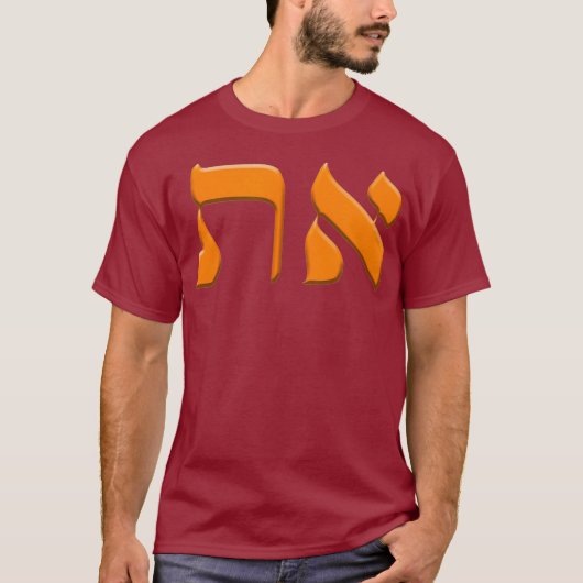 T-shirt SYMBOLE Aleph Tav Torah Racines hébraïques messian (Devant)