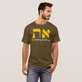 T-shirt SYMBOLE Aleph Tav Torah Racines hébraïques messian (Devant entier)
