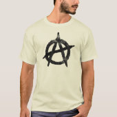 T-shirt symbole anarchique 'cercle a' (Devant)