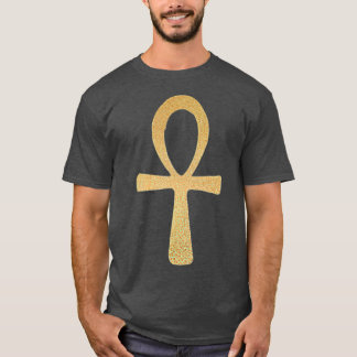 T-shirt Symbole Ankh or Ankh avec Croix Ankh égyptienne