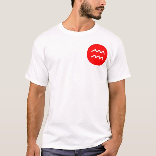T-shirt Symbole Aquarius - Poche (Devant)