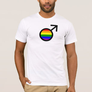T-shirt Symbole arc-en-ciel masculin