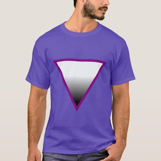 T-SHIRT SYMBOLE ASEXUEL DE TRIANGLE (Devant)