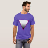 T-SHIRT SYMBOLE ASEXUEL DE TRIANGLE (Devant entier)