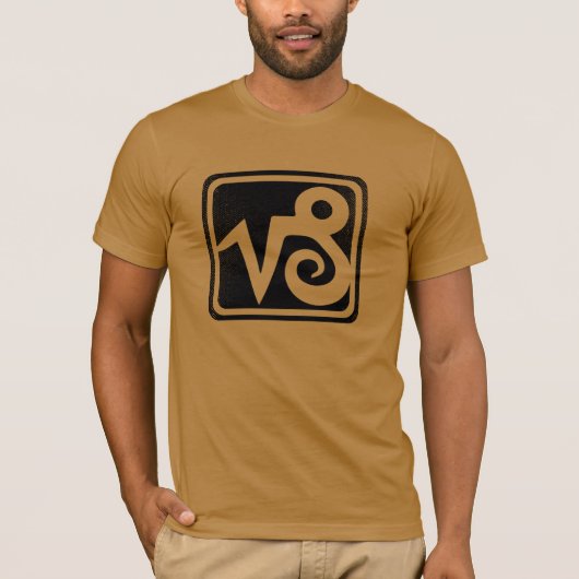 T-shirt Symbole astrologique affligé de Capricorne (Devant)