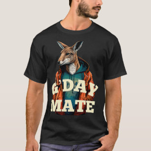 T-shirt Symbole australien de G'Day Mate Kangaroo Australi