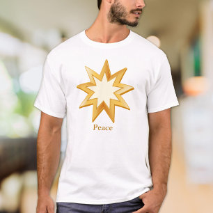 T-shirt Symbole Baha'i d'or