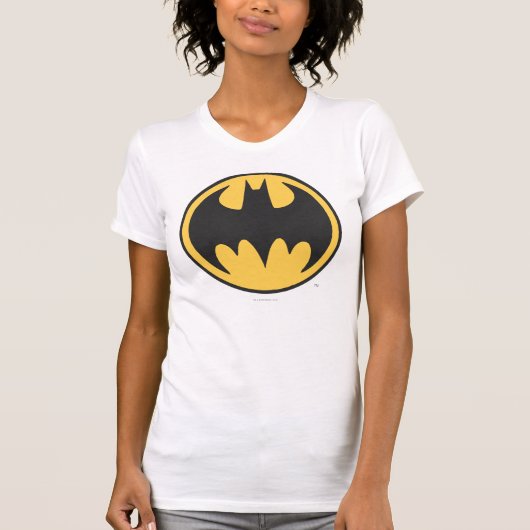 T-shirt Symbole Batman | Logo du cercle jaune foncé (Devant)