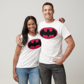 T-shirt Symbole Batman | Logo noir rouge (Unisexe)