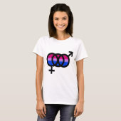T-shirt Symbole bisexuel (Devant entier)