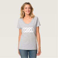 Symbole blanc double infini
