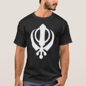 T-shirt Symbole blanc du sikhisme SIKH (Devant)