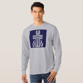 T-shirt symbole-bluewhite (Devant entier)