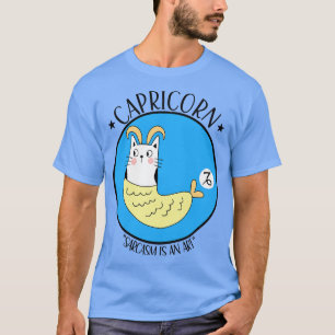 T-shirt Symbole Capricorne Zodiac Cute drôle Chat Kitty Ki