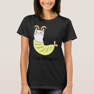 T-shirt Symbole Capricorne Zodiac Cute drôle Chat Kitty Ki