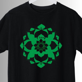 T-shirt Symbole Chakra du Coeur Vert Anahata Yoga