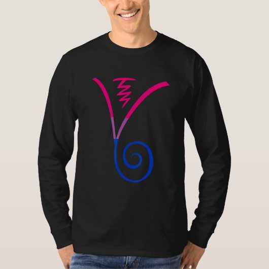 T-shirt Symbole chakra spirituel de Drapeau bisexuel Dumo (Devant)
