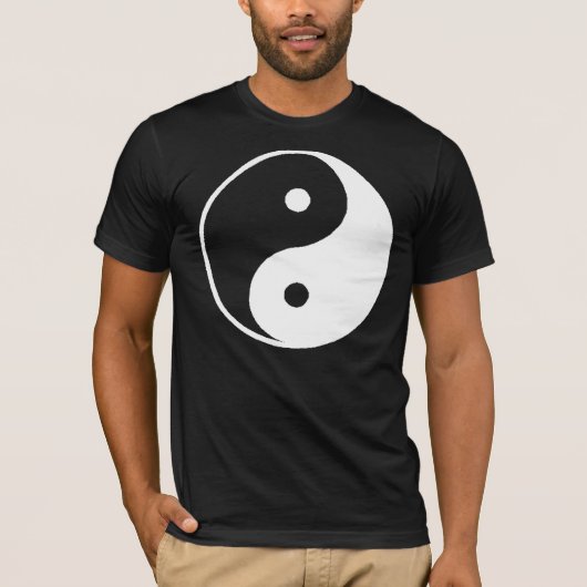 T-shirt Symbole chinois Ying Yang classique (Devant)