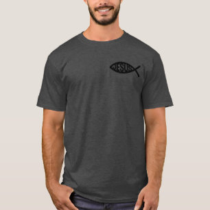 T-shirt Symbole chrétien de poisson avec le nom de Jésus