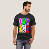 T-shirt Symbole chrétien du poisson 2 (Devant entier)