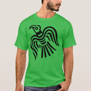 T-shirt Symbole corbeau de bannière viking