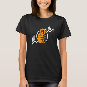 T-shirt Symbole Crypto Bitcoin augmentation de pièce Block