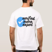 T-shirt Symbole d'abonnement amusant Tee expert en mème (Dos)