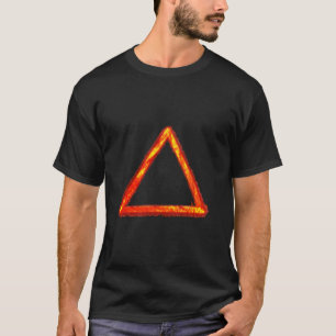T-shirt Symbole d'alchimie d'élément de feu lame