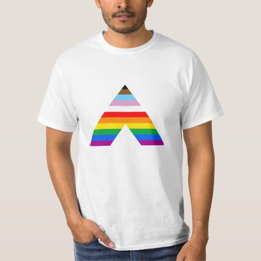 T-SHIRT SYMBOLE D'ALLIÉ LGBTQ POC (Devant)