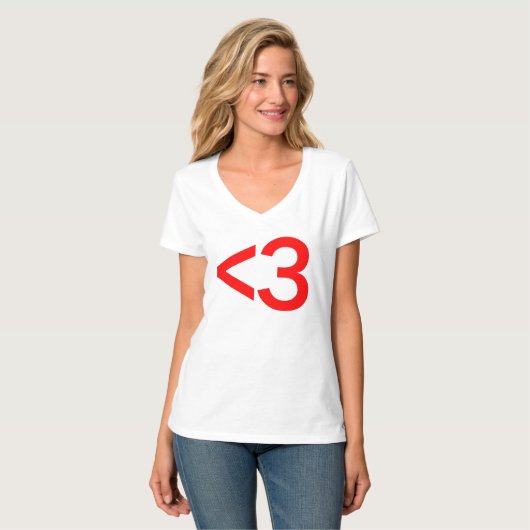 T-shirt symbole d'amour (Devant entier)