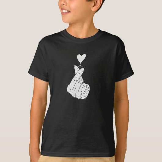 T-shirt SYMBOLE D'AMOUR coréen (Devant)
