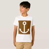 T-shirt SYMBOLE D'Ancre Nautique (Devant entier)
