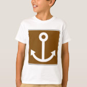 T-shirt SYMBOLE D'Ancre Nautique (Devant)